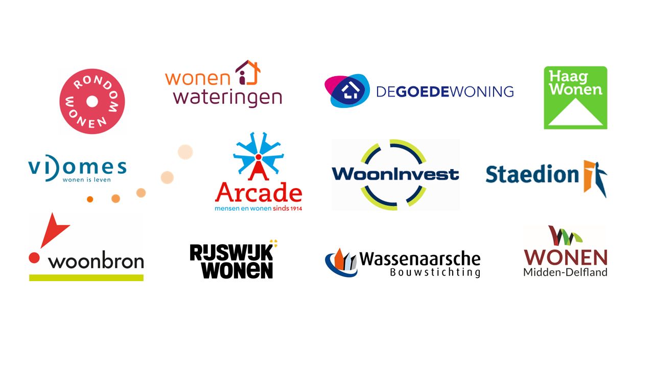 Corporaties Bouwstroom Haaglanden Logos