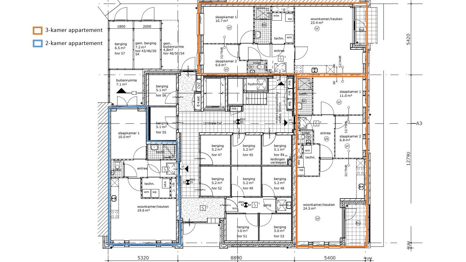 Plattegrond A BG